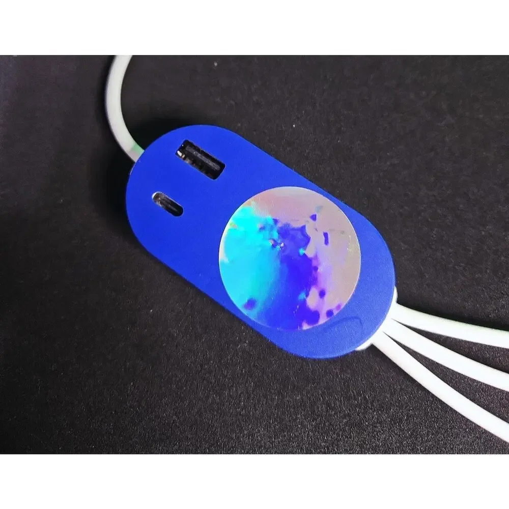 3-in-1 Multi Charging Cable Hub | Dual Input USB-A/USB-C | USB-C & 8 Pin Connect